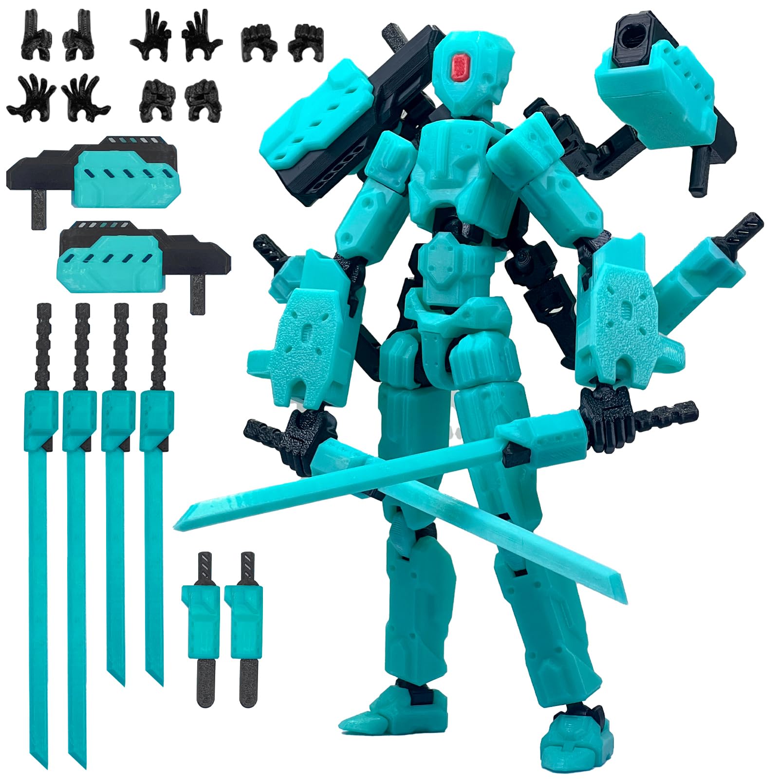 Nova Decor & Lighting Vase - (Montage abgeschlossen) 8-Zoll-T13-Actionfiguren-Set, T-13-Actionfigur, mehrfach beweglicher