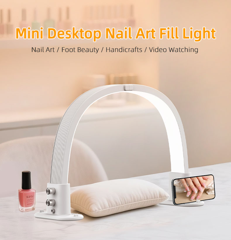 Led Moon Lamp - Mini Halbmond Nagel Fülllicht Wimpern Schönheit