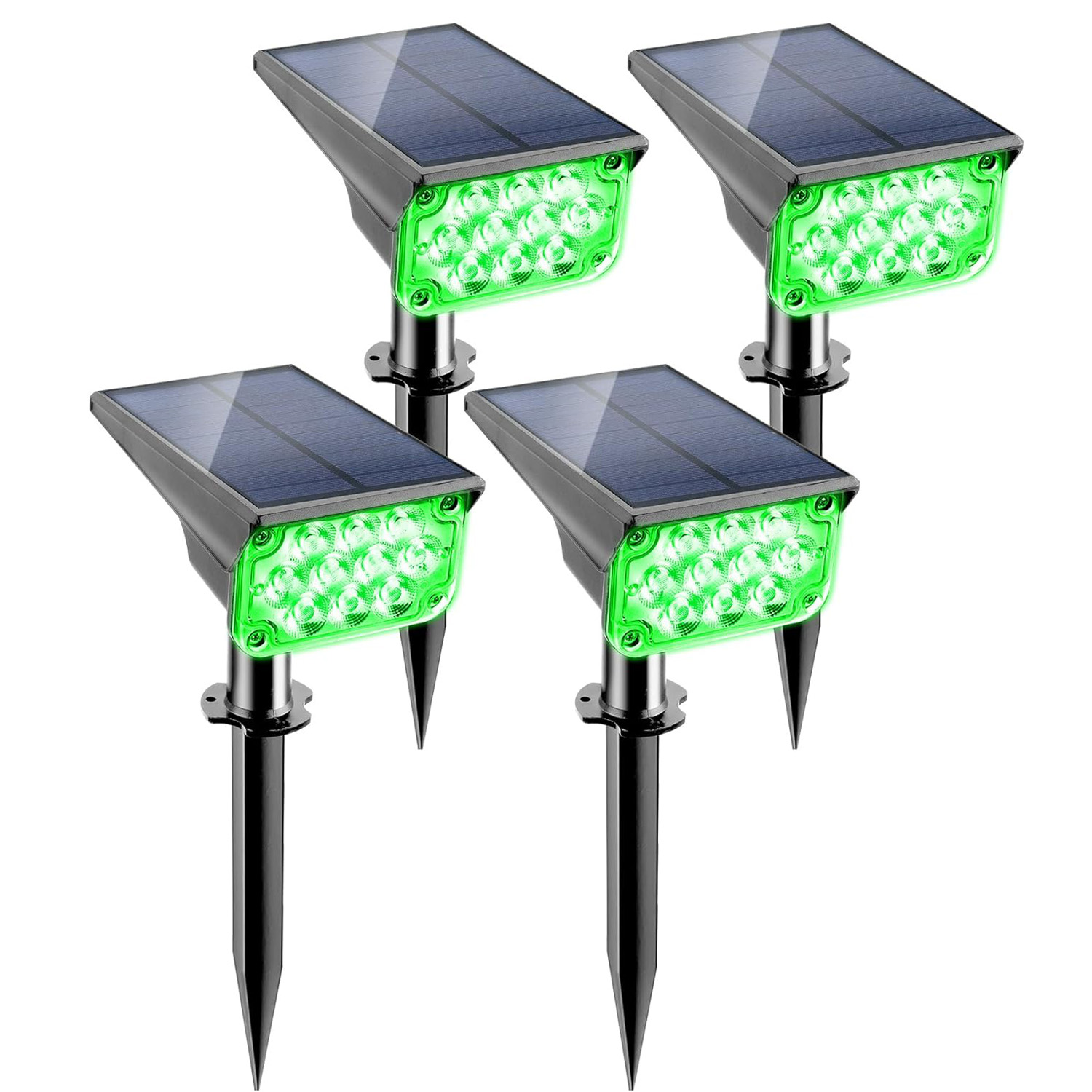 Wall Decor Lighting Tree - 4 stücke Solar Scheinwerfer Outdoor Garten