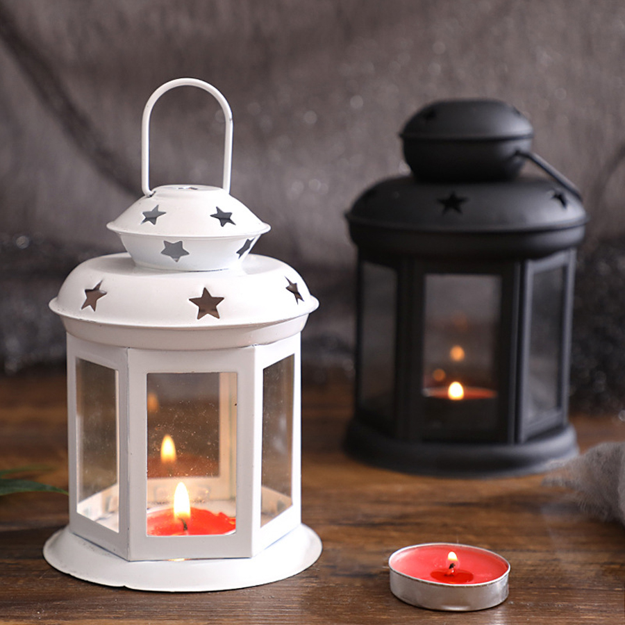 Outdoor Lighting Wedding Decor - Hängende Kerzenlampe, Ornament, Glaslaternen, Metallrahmen, geeignet