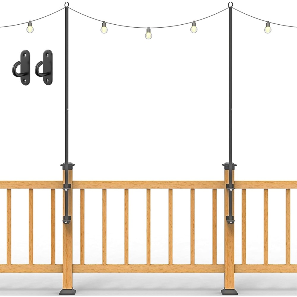 Furniture Lighting & Decor Magazine - 2er-Pack Lichterkettenstangen – 1,8 m lange