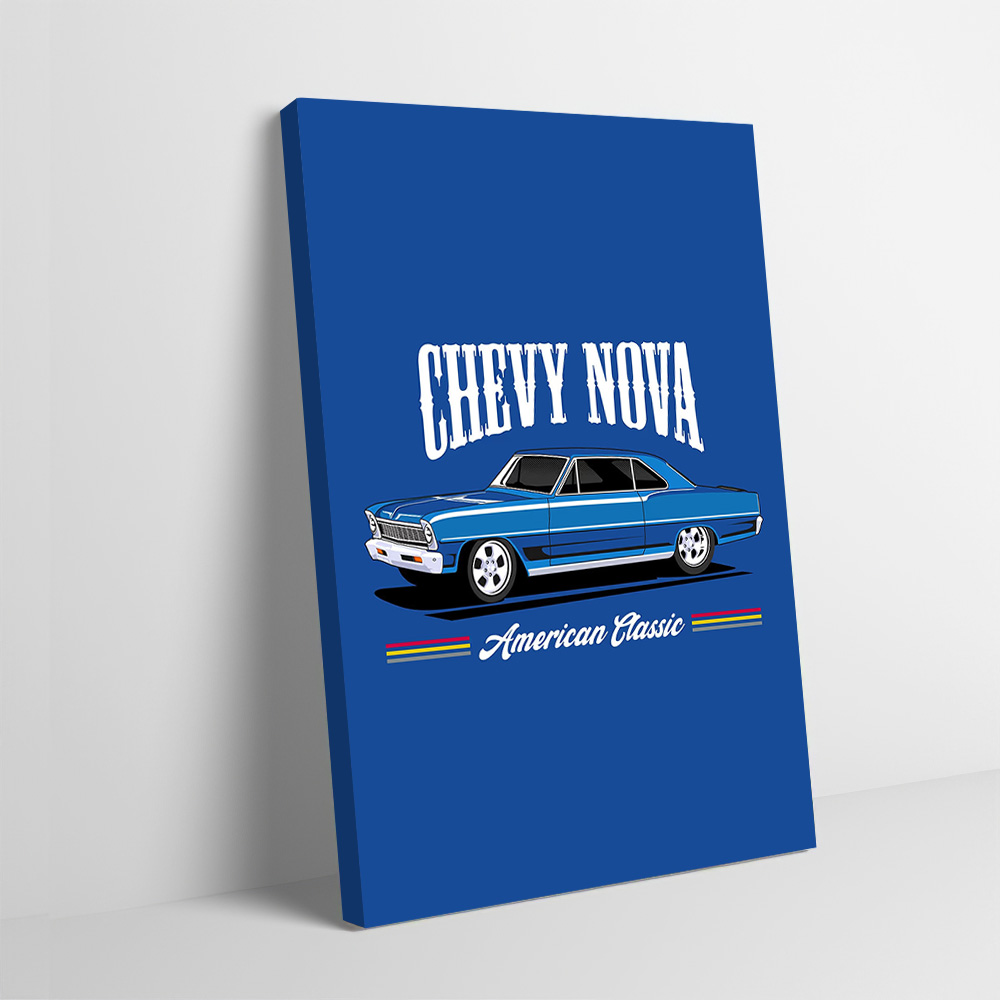 Nova Decor & Lighting Vase - Chevy Nova Classic Cars Druck Poster