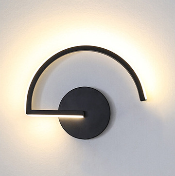 Lighting Decoration For Home - Moderne Nordische LED-Wandleuchte, Minimalistische Schwarze Geometrische