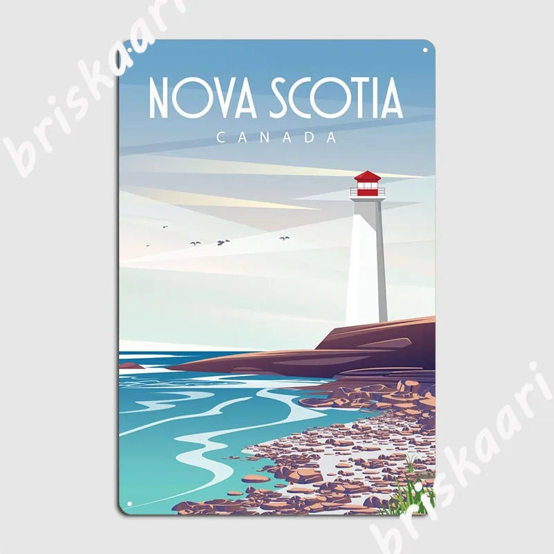 Nova Decor & Lighting Vase - Nova Scotia Metallschild Design Club Garage