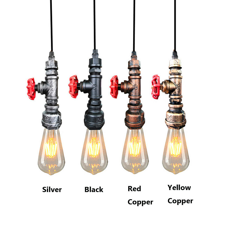 Lighting Room Decor Items - Retro Loft Industrie-Stil Wasserrohr-Pendelleuchte für Esszimmer,