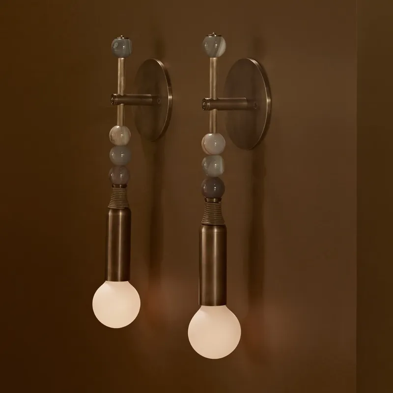 Lighting Decoration For Home - Nordische Vintage Wandleuchte aus massivem Messing