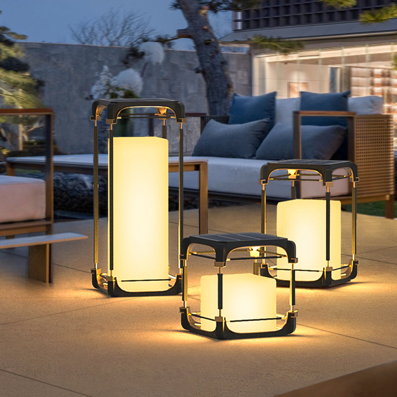 Lighting Decor Outdoor - Leuchtende Stehlampe für den Hof, Solar-LED-Außenbeleuchtung,