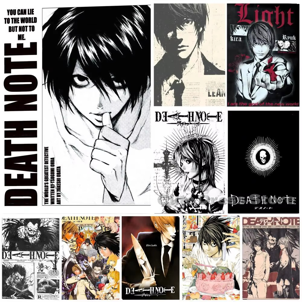 Lighting Room Decor Items - Death Note Leinwanddruck, ungerahmt, Wandkunst, L