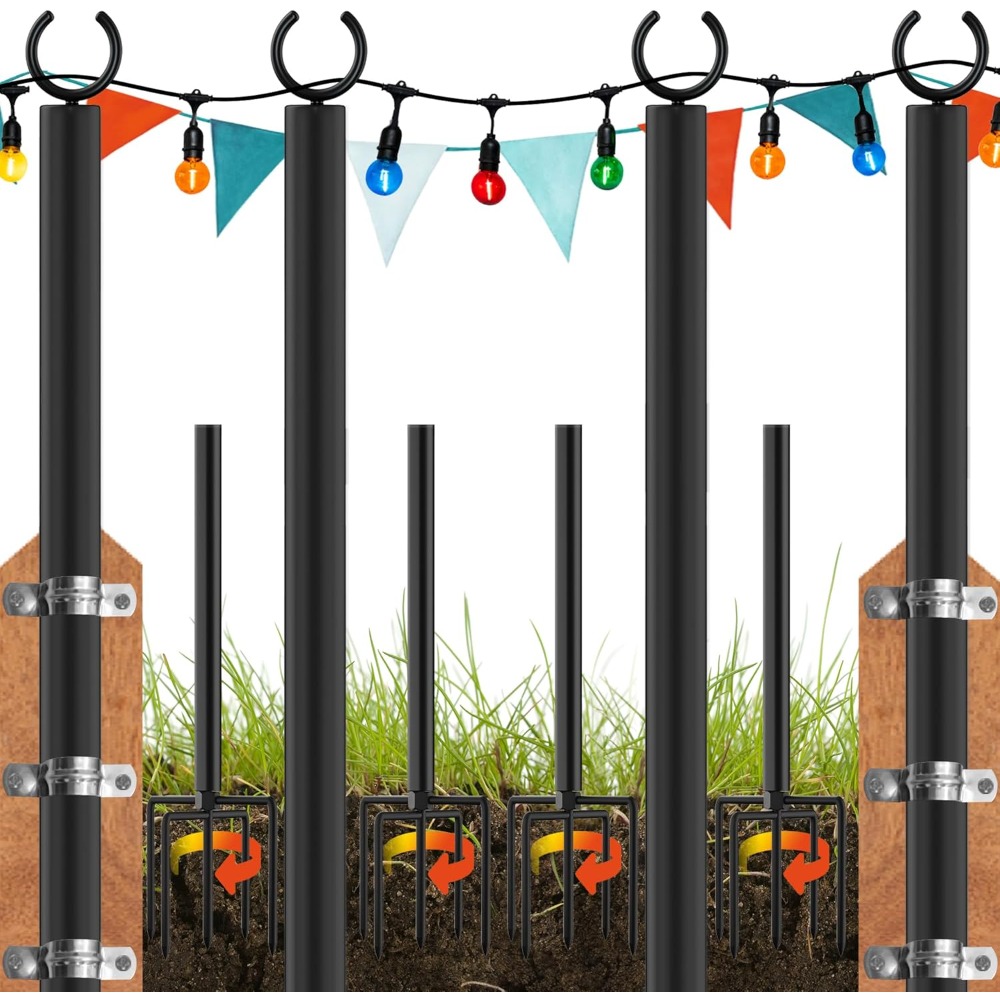 String Light Outdoor - Land·voi 4er-Pack Lichterketten, 9 Fuß schwere