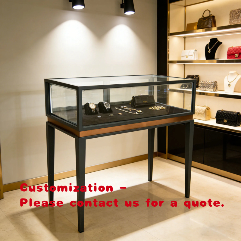 Furniture Lighting & Decor Magazine - Maßgefertigte LED-Beleuchtung Tragbarer Schmuck-Präsentationsschrank Glasrückwand Einkaufszentrum