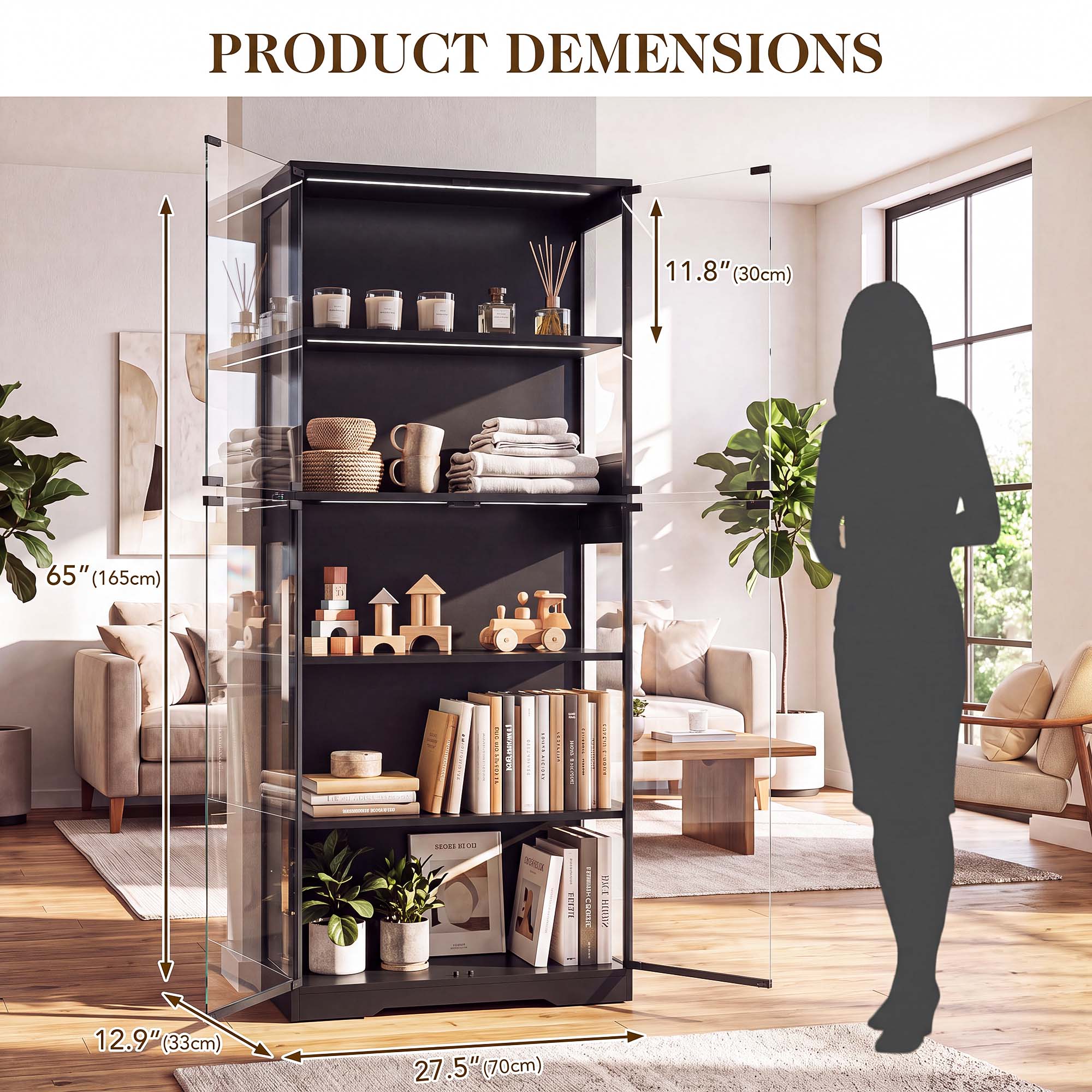 TCGBKAF 5-stufiger Vitrinensch – Lighting Decoration For Home Bewertung und Preis