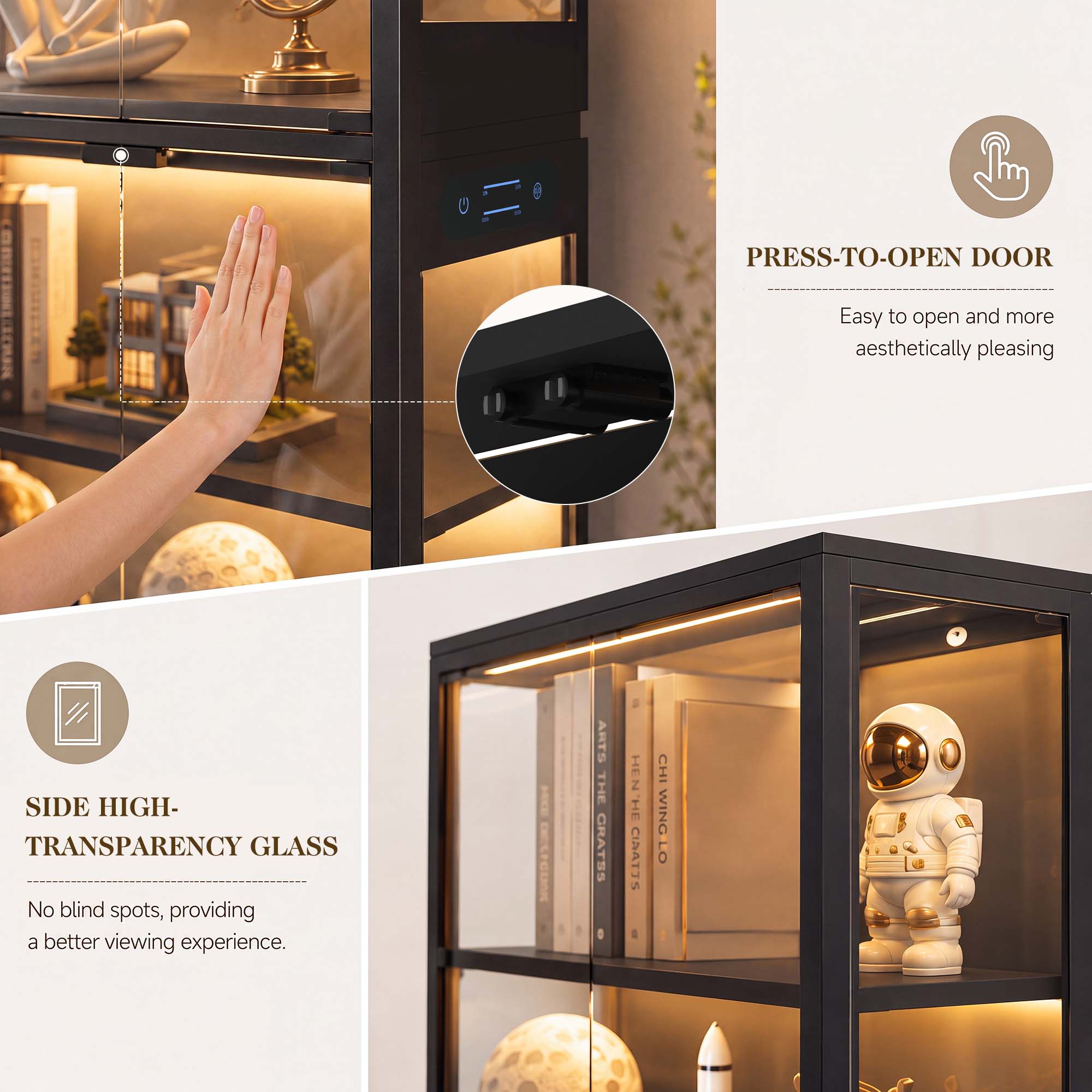TCGBKAF 5-stufiger Vitrinensch – Lighting Decoration For Home Bewertung und Preis