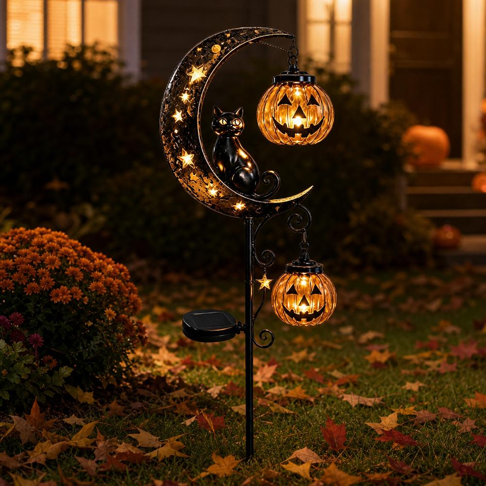 Halloween Schwarze Katze Mond  – Led Moon Lamp Bewertung und Preis