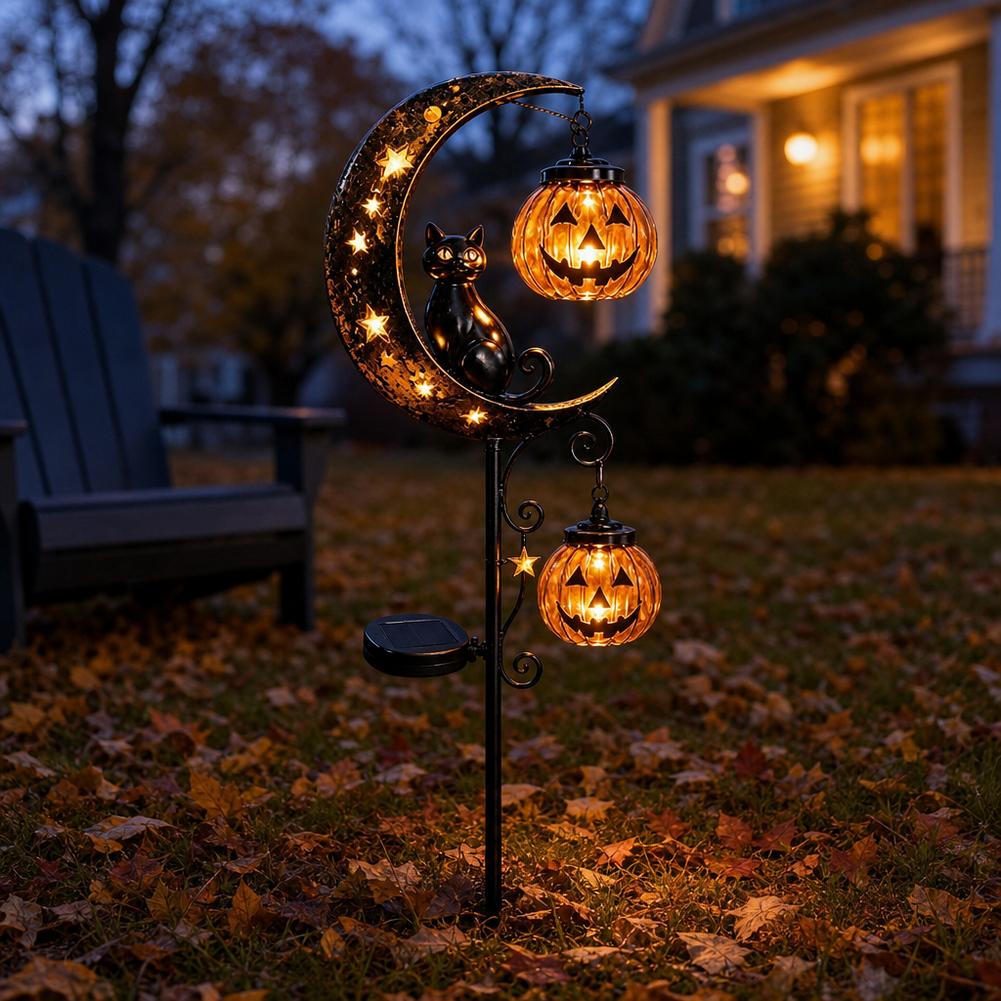 Halloween Schwarze Katze Mond  – Led Moon Lamp Bewertung und Preis