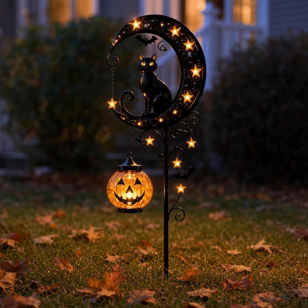 Halloween Schwarze Katze Mond  – Led Moon Lamp Bewertung und Preis