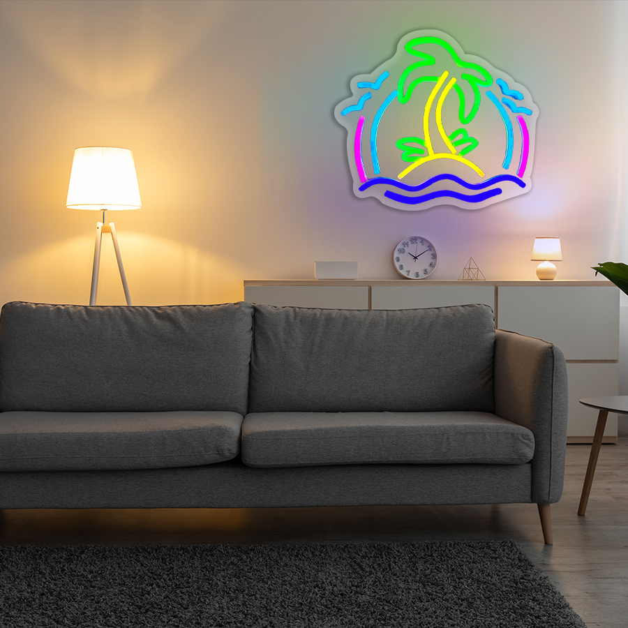 Kokospalmen-Neonlicht für Wand – Wall Decor Lighting Tree Bewertung und Preis