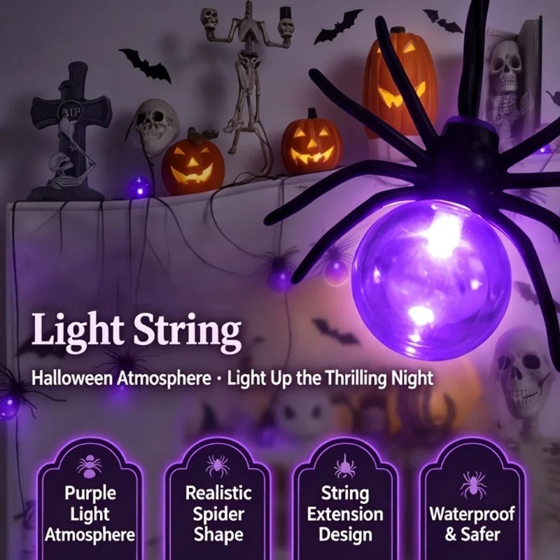 Batteriebetriebene Spinnen-LED – String Light Outdoor Bewertung und Preis