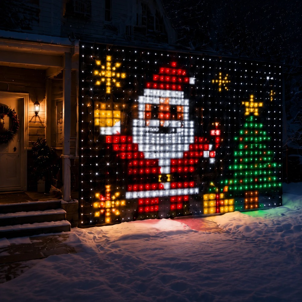 LED-Pixel-Lichtvorhang mit Blu – Lighting Decoration For Home Bewertung und Preis