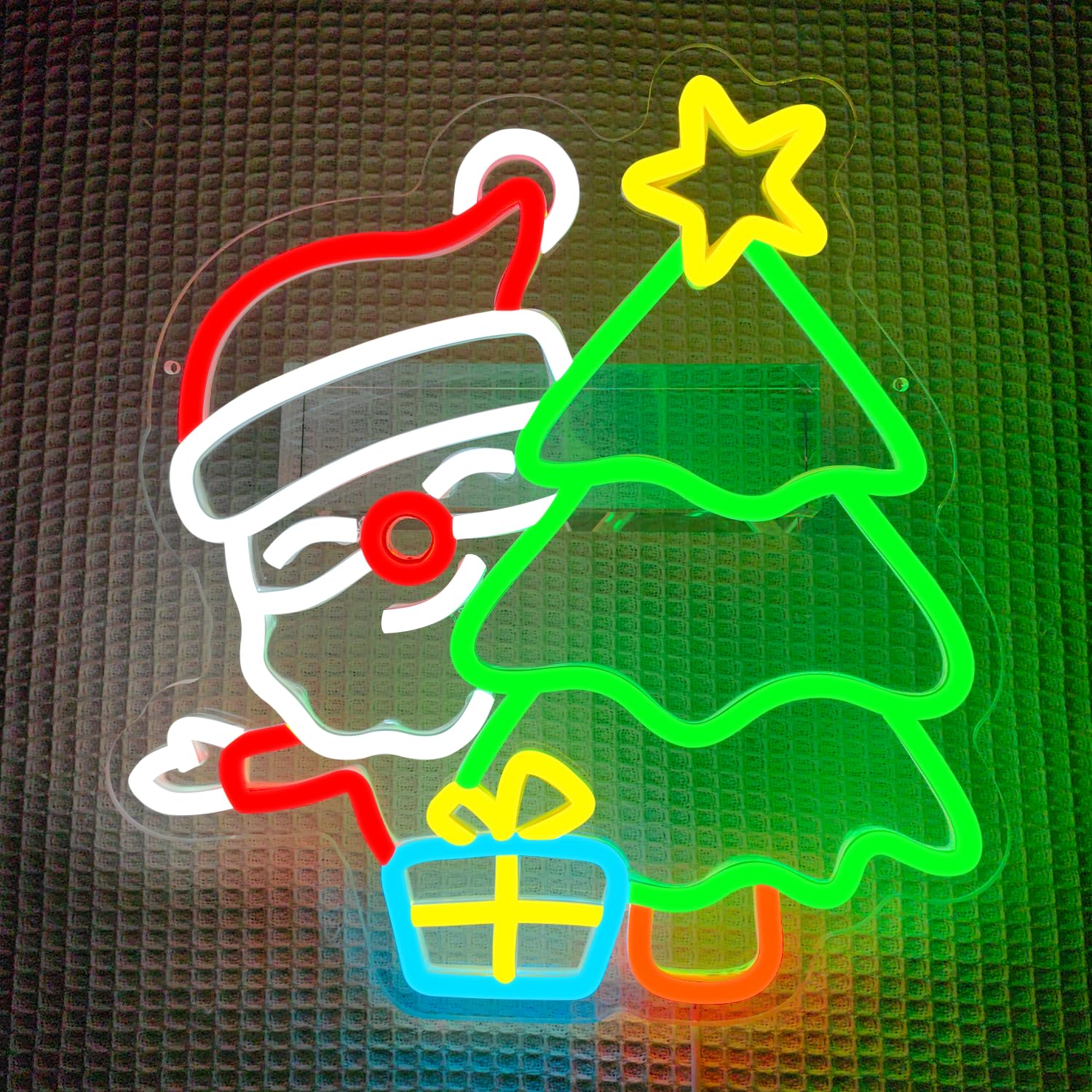Weihnachtsmann-Neonschild für  – Wall Decor Lighting Tree Bewertung und Preis