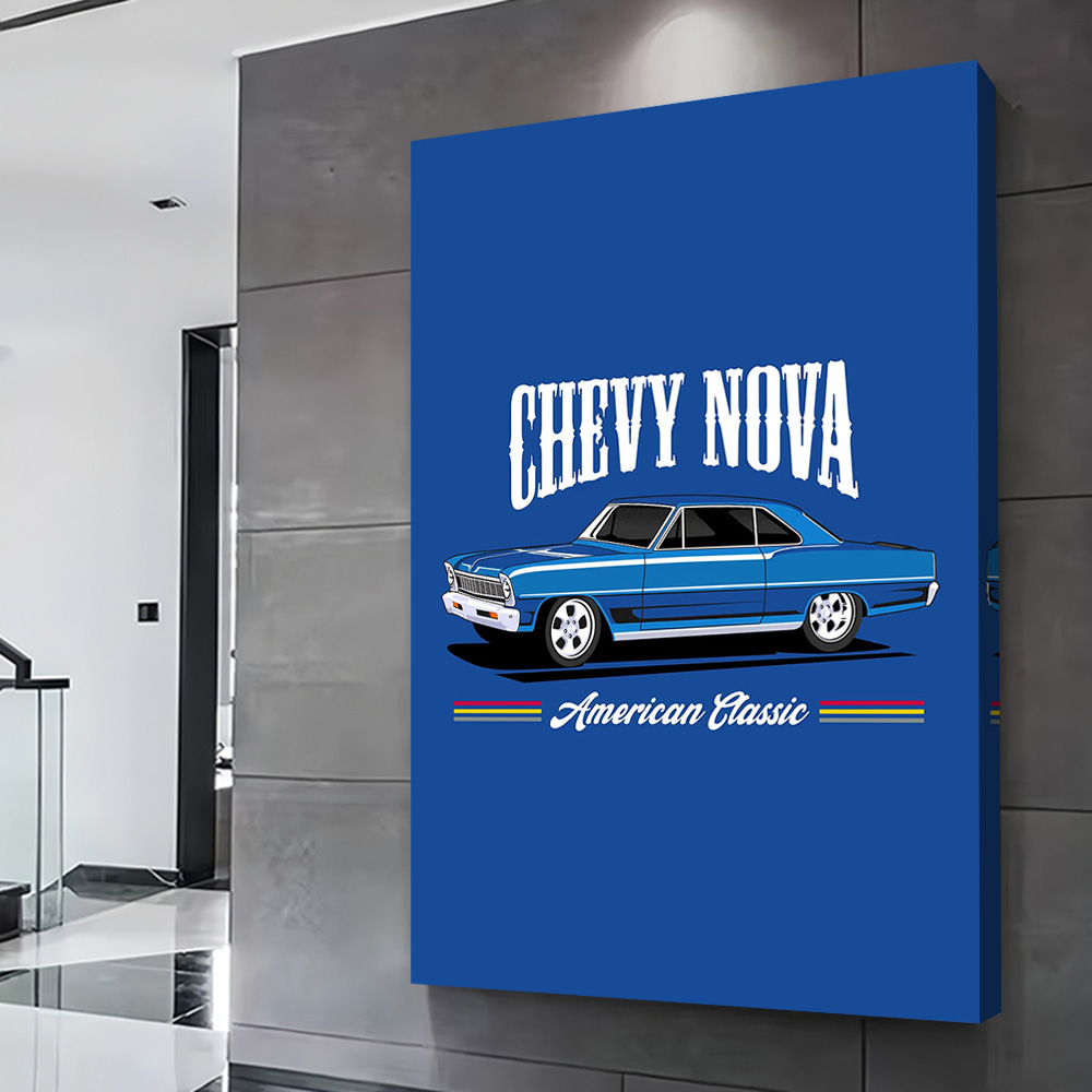 Chevy Nova Classic Cars Druck  – Nova Decor & Lighting Vase Bewertung und Preis