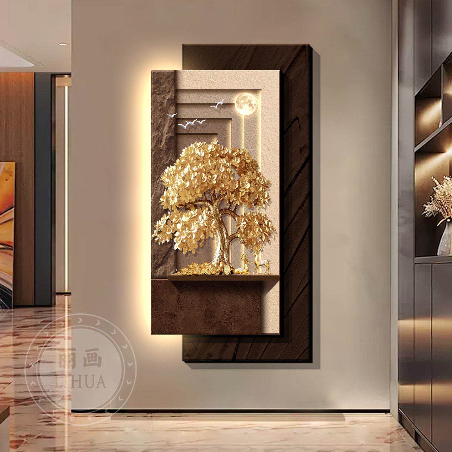 Dekorative Gemälde am Eingang, – Wall Decor Lighting Tree Bewertung und Preis