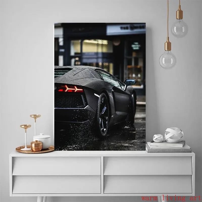 Welt Luxus Sportwagen schwarz  – Lighting World Decor Bewertung und Preis
