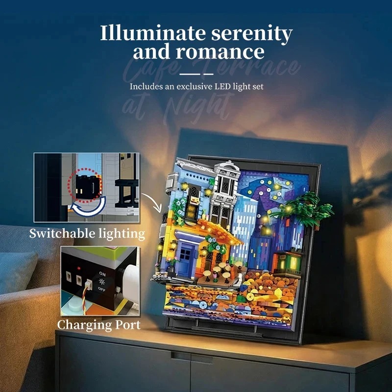 Nacht-Himmel-Café Bilderrahmen – Lighting Home Decor Ideas Bewertung und Preis