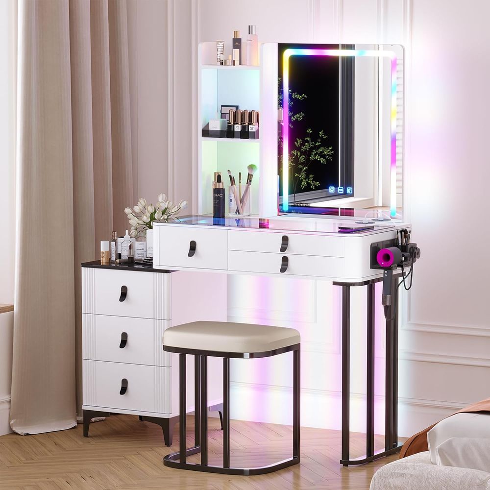 Gurexl RGB Schminktisch mit Ka – Furniture Lighting & Decor Magazine Bewertung und Preis