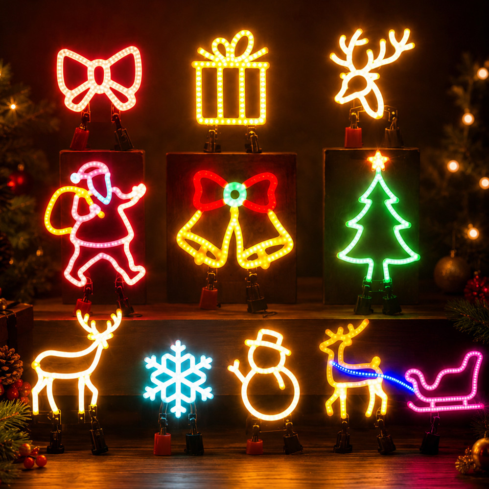 Weihnachtsdekoration LED-Neons – Wall Decor Lighting Tree Bewertung und Preis