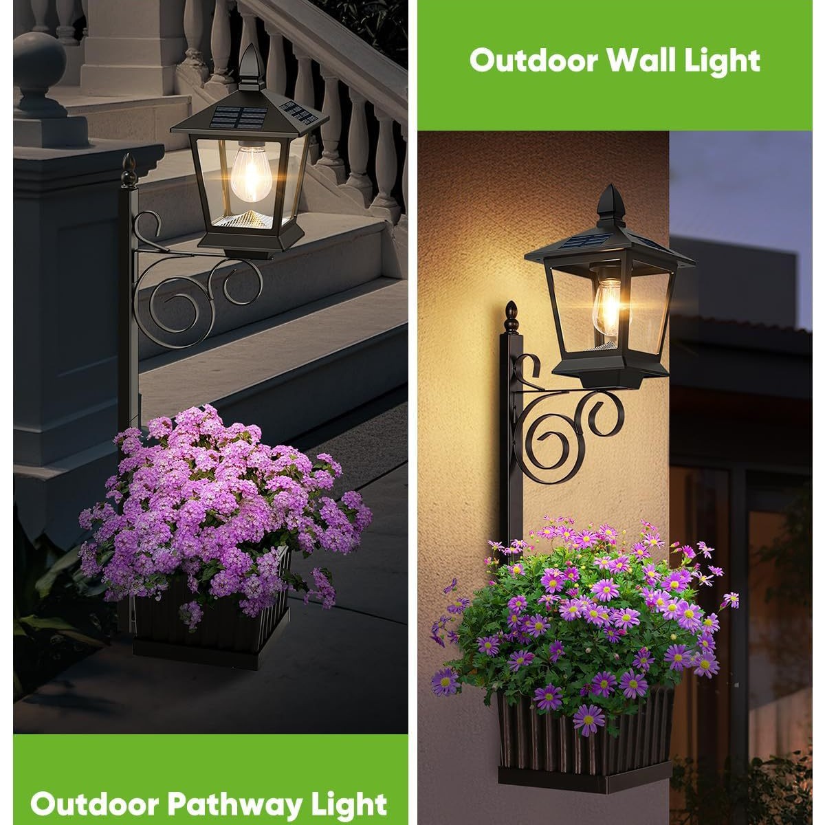 2-in-1 Solar-Pflanzgefäßlampe, – Lighting Decor Outdoor Bewertung und Preis