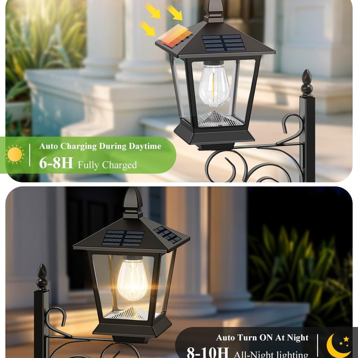 2-in-1 Solar-Pflanzgefäßlampe, – Lighting Decor Outdoor Bewertung und Preis