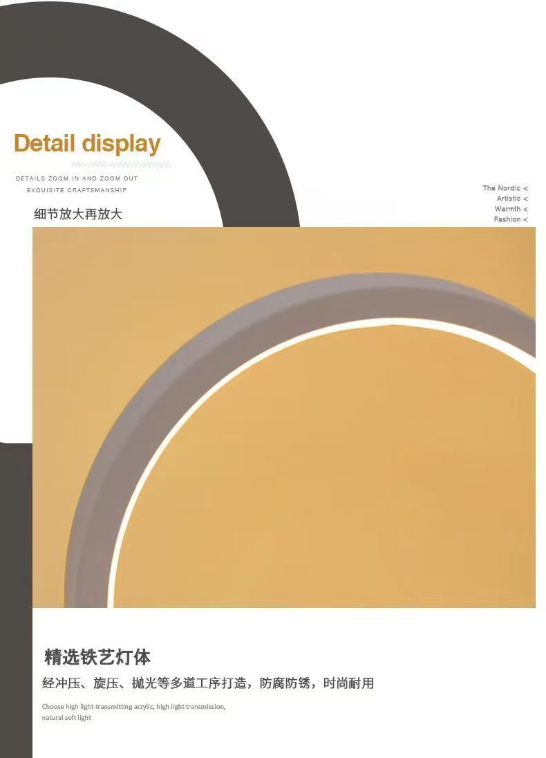 20CM LED Einfache Rund Ring Ti – Room Decor Lighting Lamp Bewertung und Preis