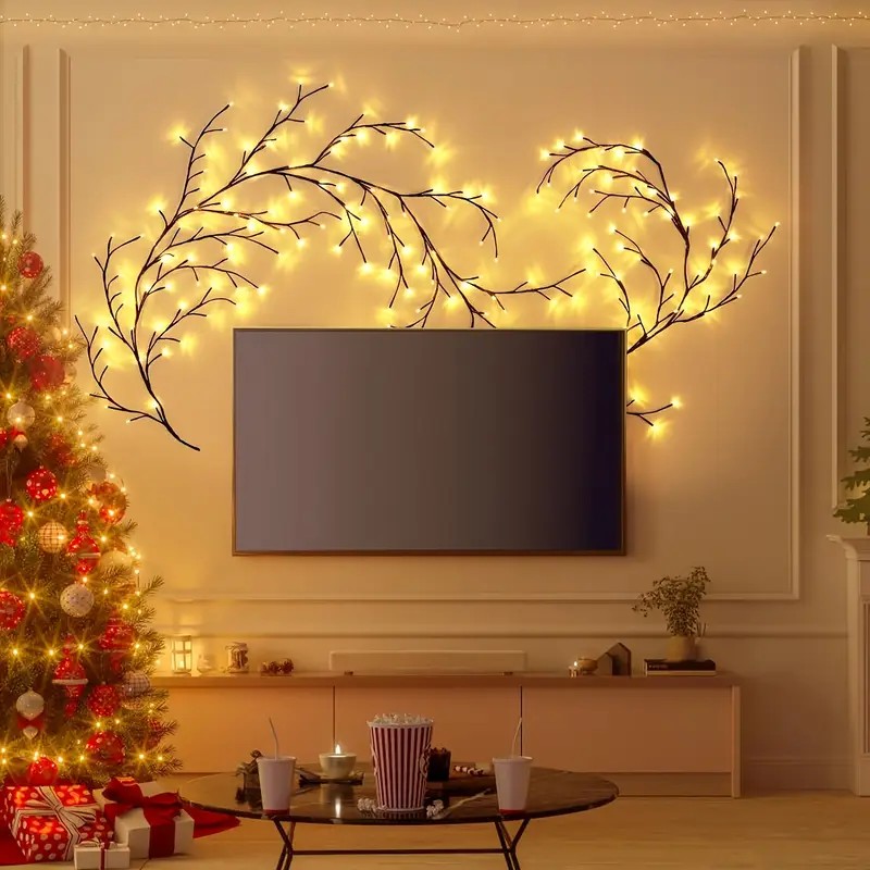 144 LEDs Lichterkette Baum Zwe – Wall Decor Lighting Tree Bewertung und Preis