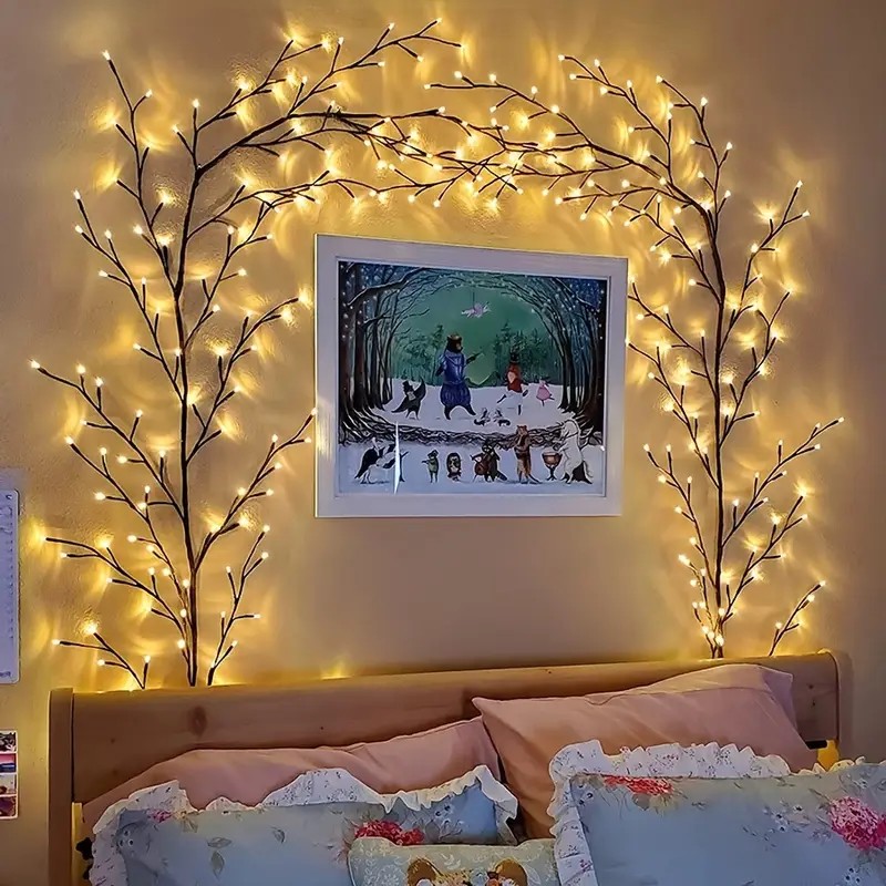 144 LEDs Lichterkette Baum Zwe – Wall Decor Lighting Tree Bewertung und Preis