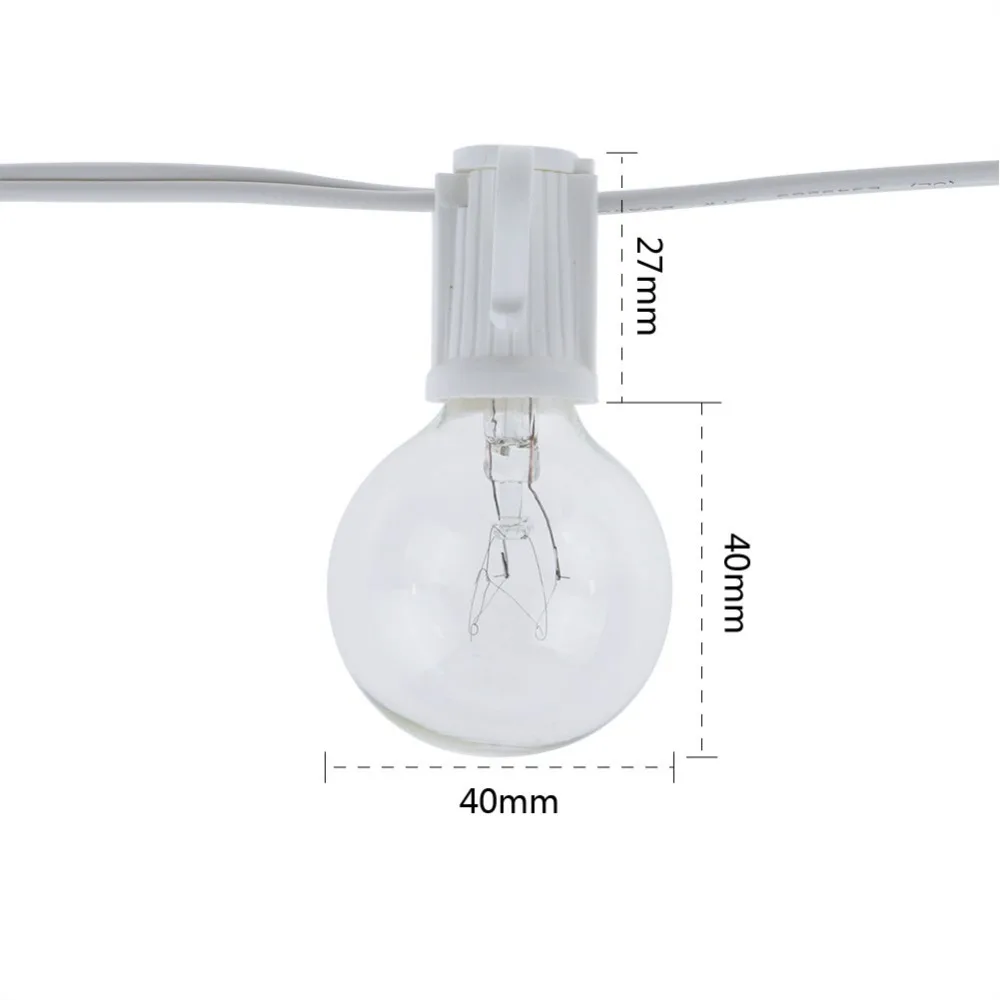 Vintage G40 Klarglas-Glühbirne – String Light Outdoor Bewertung und Preis