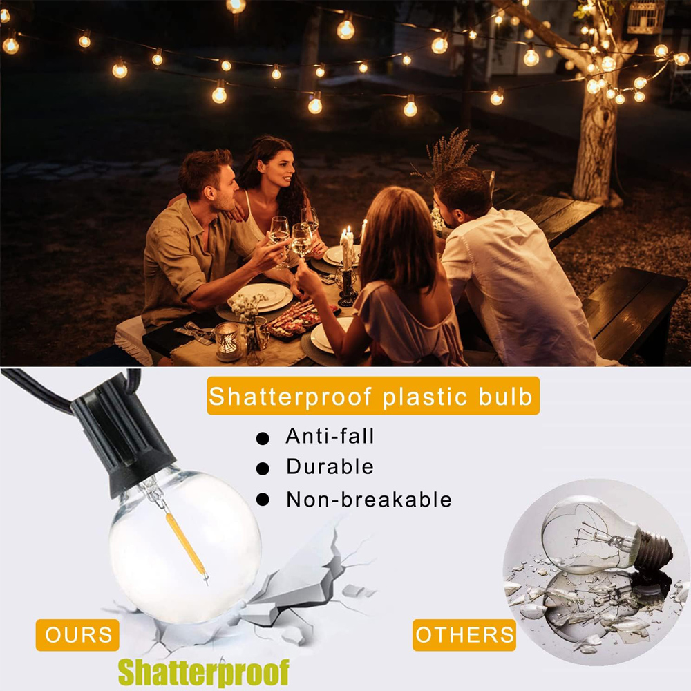 8M/15M G40 Globus-Lichterkette – String Light Outdoor Bewertung und Preis