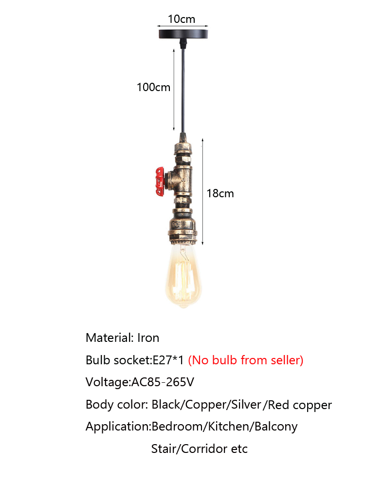 Retro Loft Industrie-Stil Wass – Lighting Room Decor Items Bewertung und Preis