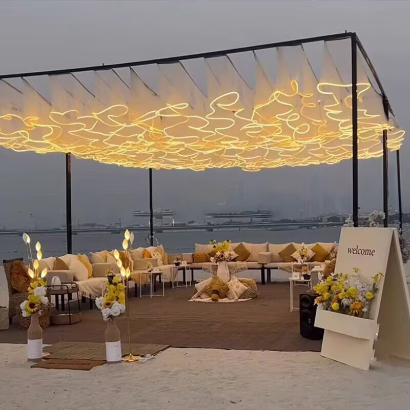 Hochzeits-Deckendekoration Out – Outdoor Lighting Wedding Decor Bewertung und Preis