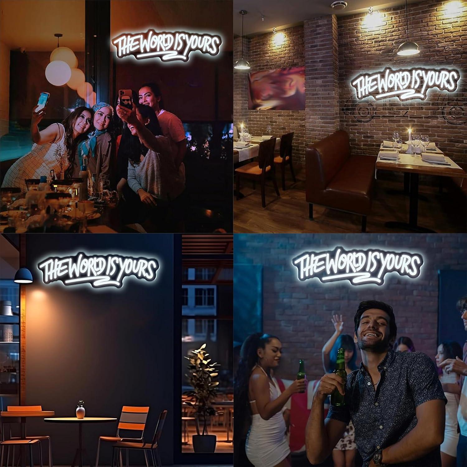 „The World is Yours“ Neonschil – Lighting World Decor Bewertung und Preis