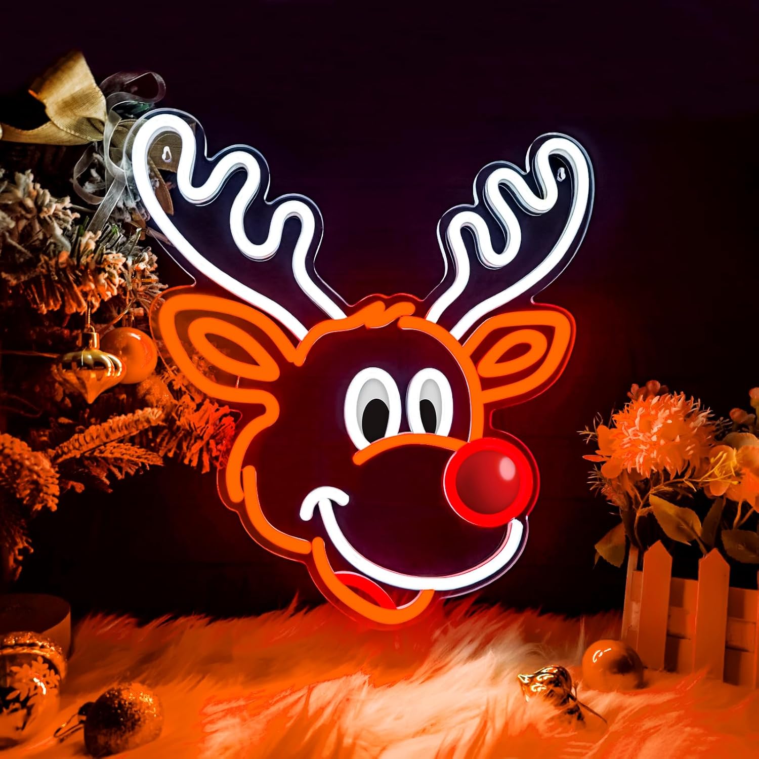 Niedliches Weihnachts-Rentier- – Lighting Home Decor Ideas Bewertung und Preis