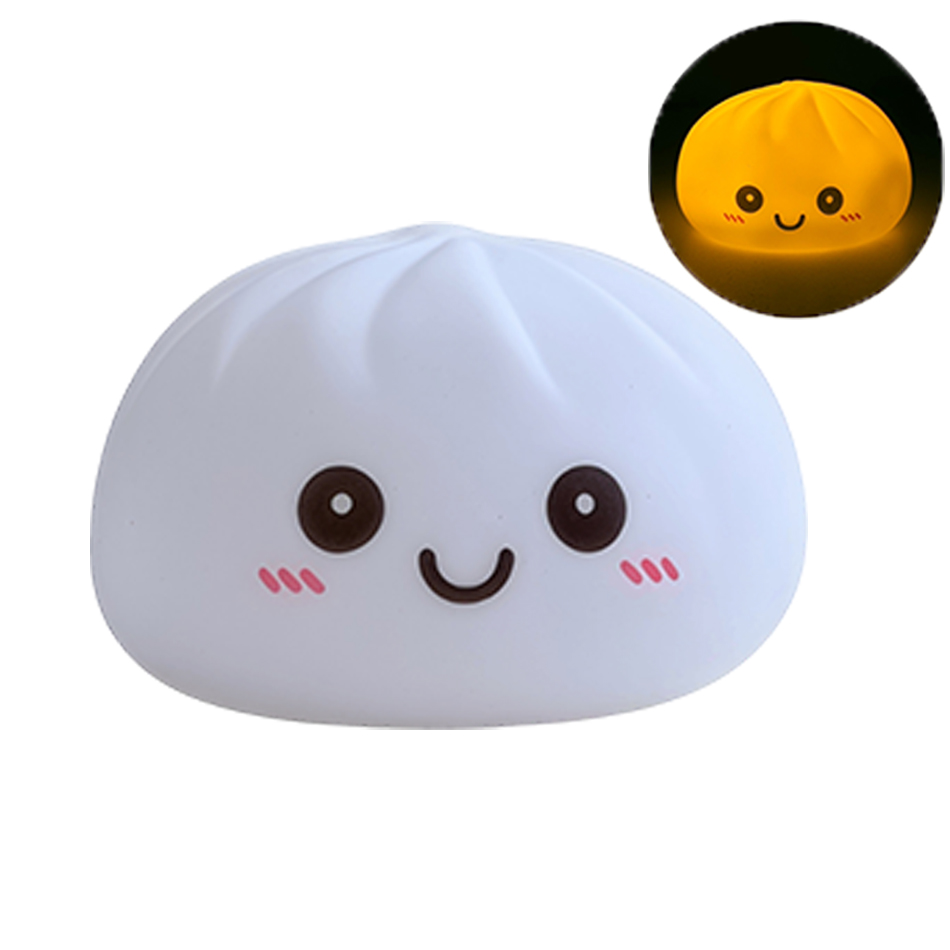 Neue Dumpling-Squishy-LED-Nach – Lighting Room Decor Items Bewertung und Preis