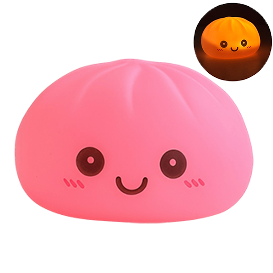 Neue Dumpling-Squishy-LED-Nach – Lighting Room Decor Items Bewertung und Preis