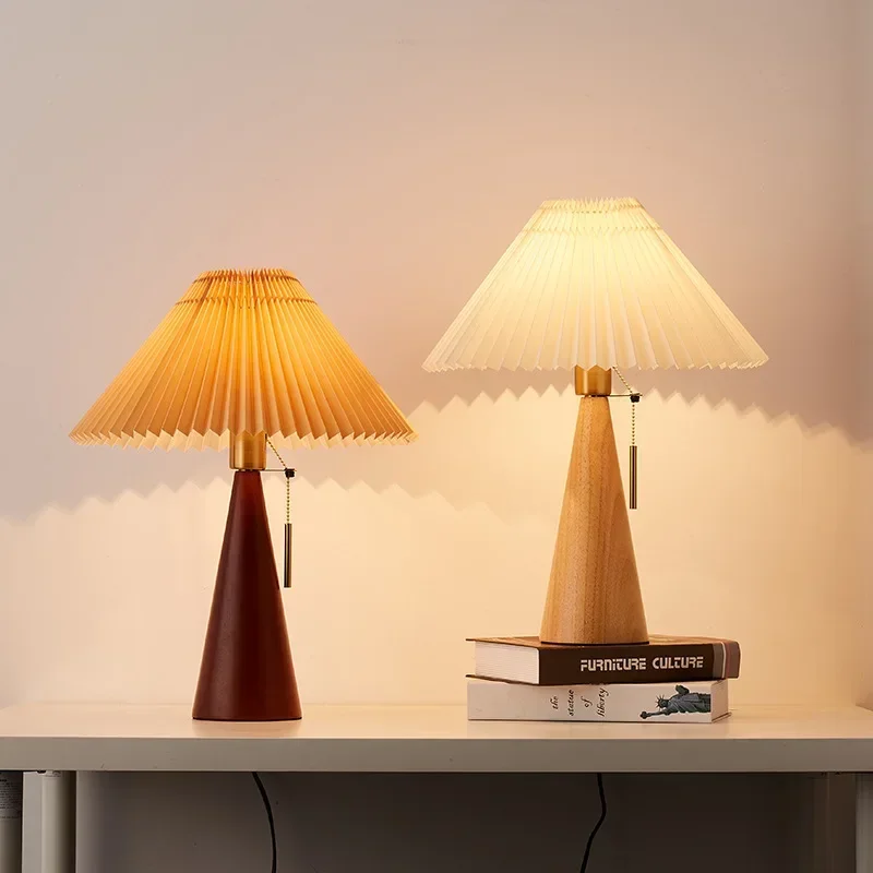 Retro-Plissee-Tischlampe, nord – Lighting Decoration For Home Bewertung und Preis