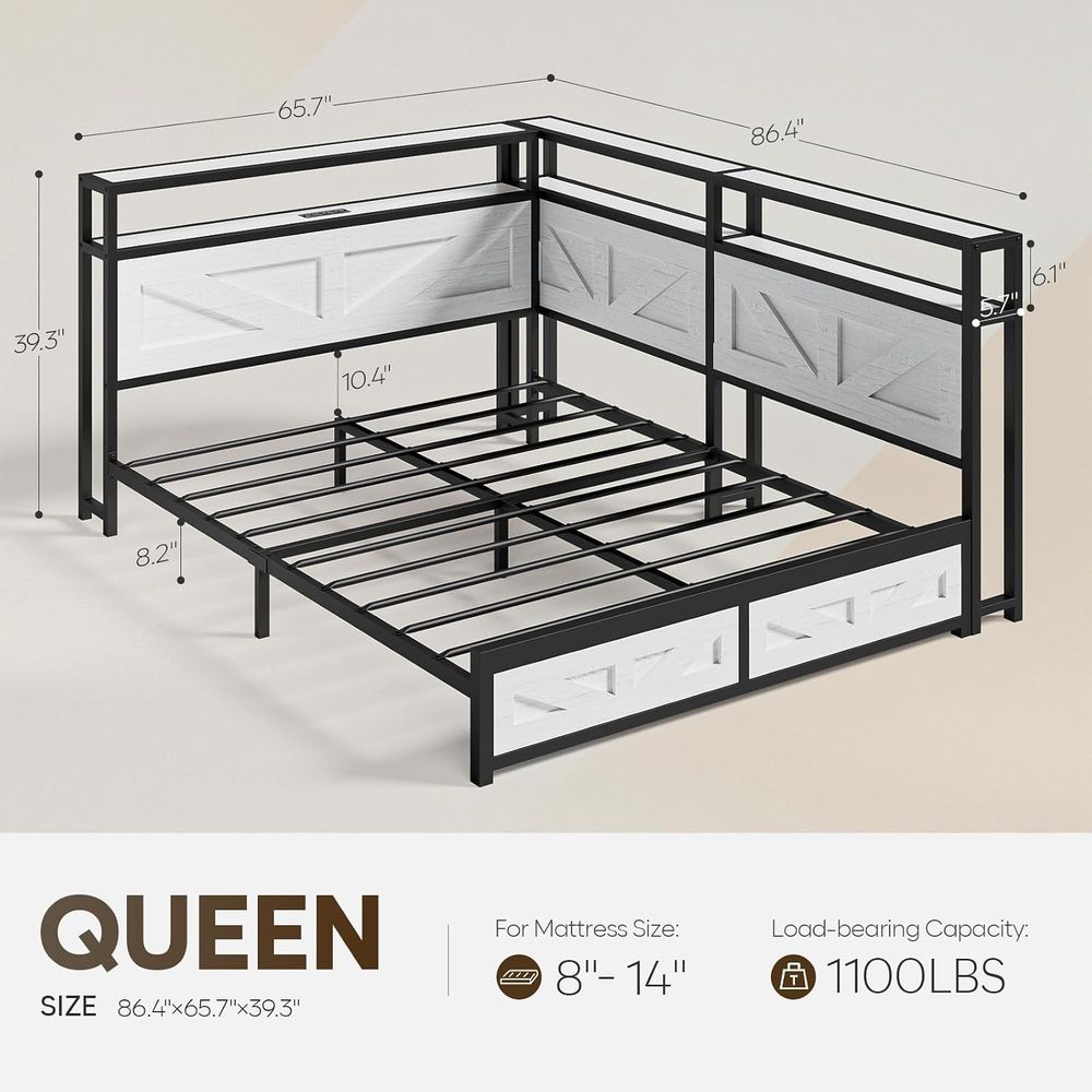 CIKUNASI Queensize-Bett mit St – Furniture Lighting & Decor Magazine Bewertung und Preis