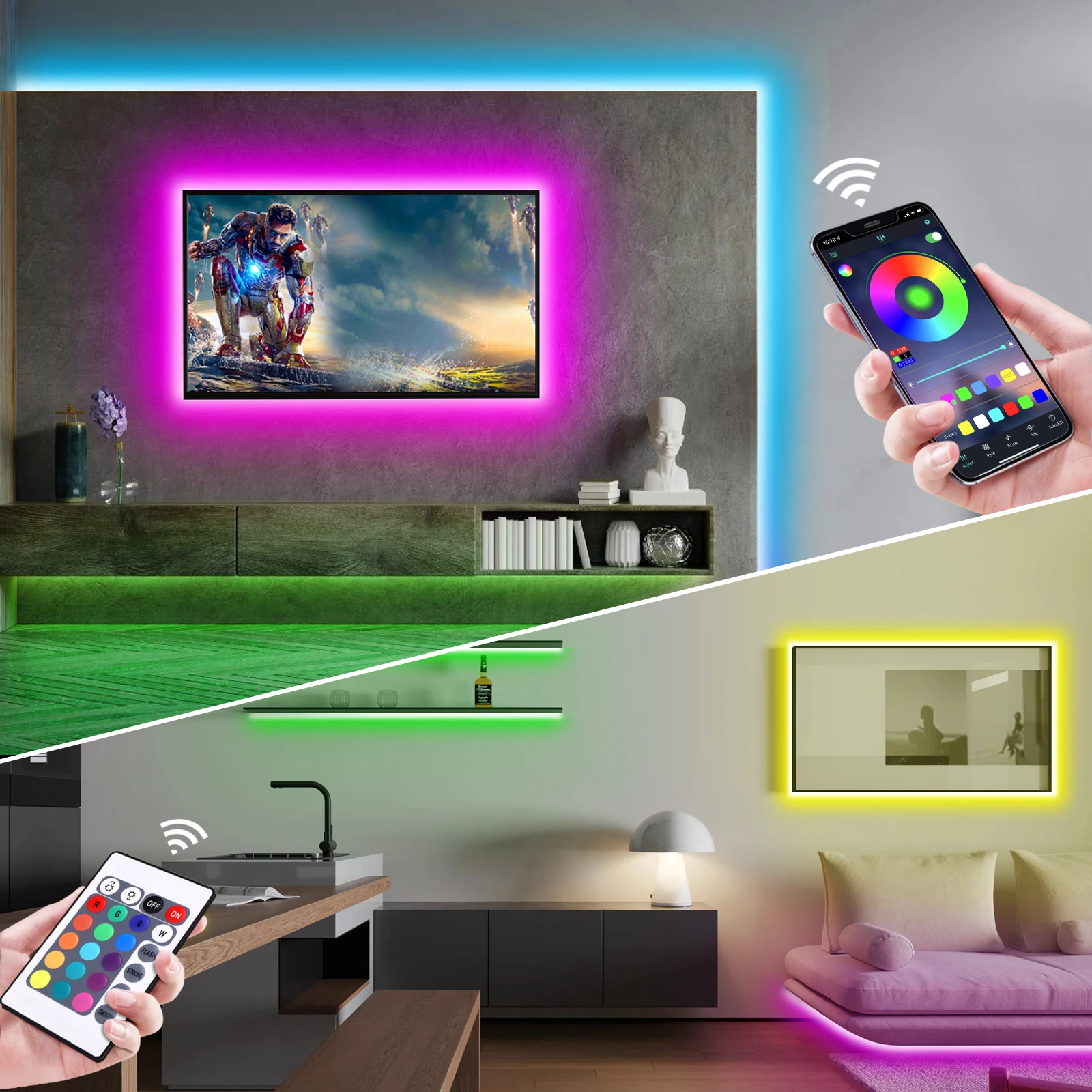 1-5 m RGB LED Neon Streifen Li – Lighting Decoration For Home Bewertung und Preis